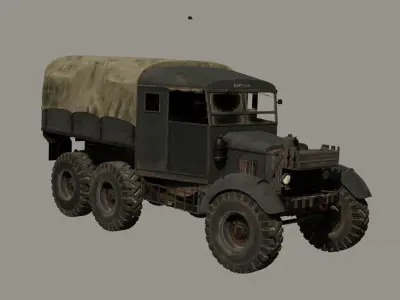 Scammell Pioneer Lowpoly 3D model