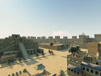 Historic city Kaspuur-Ancient City babel 3D model