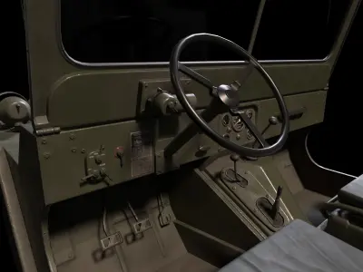 JEEP M151 MUTT Low-poly 3D model