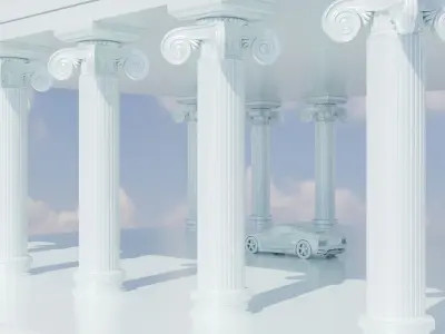 Ancient temple 3D model 3D model