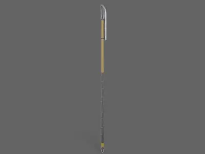 PBR Polearm V4c Low-poly 3D model