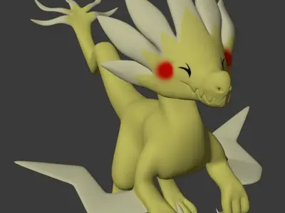 Velocizolt Pokemon 3D model