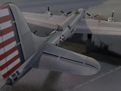 Douglas XB-19 Behemoth 3D model