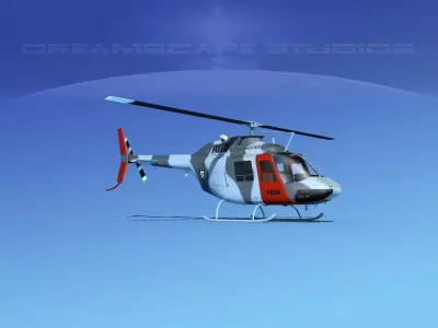 Bell OH-58B Mexican Air Force 1 3D model