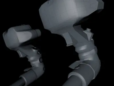 helicopter cloche Low-poly 3D model