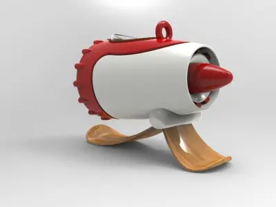 Santas New Sleigh Free 3D model