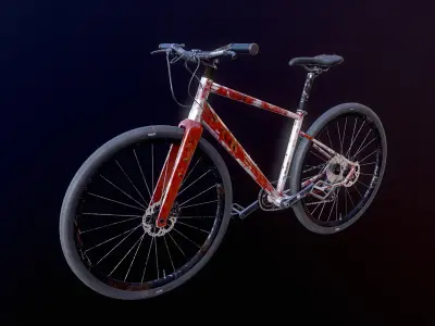 Generic Used Fitness Road Bicycle 3D model