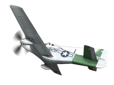 North American P-51D Mustang - The Enchantress 3D model