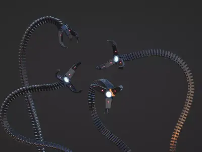 Doctor Octavius tentacles from SpiderMan Free 3D model