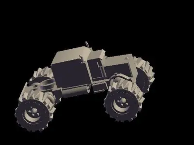 Big Wheeler Free 3D model