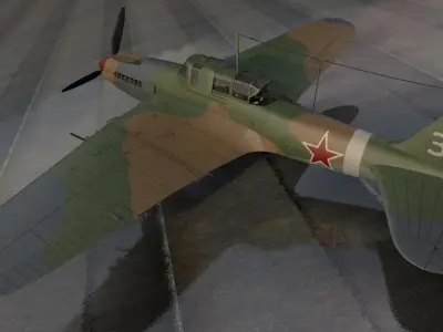Ilyushin IL-2M3 Sturmovik 3D model