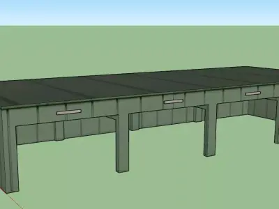 Garage Mlitare Free 3D model