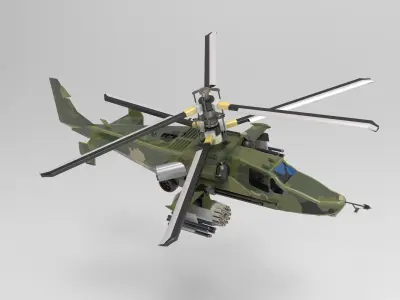 Kamov 55 3D model