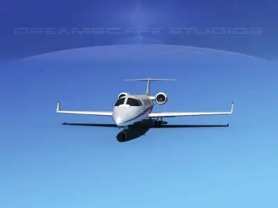 LearJet 45 V10 3D model
