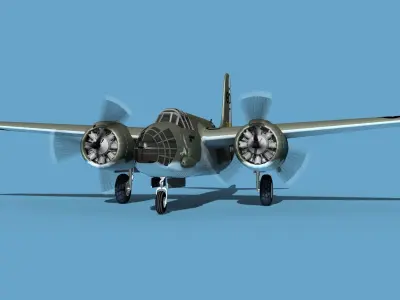 Douglas A-20A Havoc V01 3D model