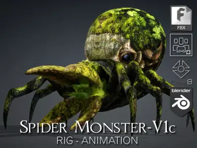 Spider Monster-V1c 3D model