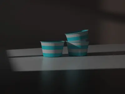 ICECREAM BOX 3D model Low-poly 3D model