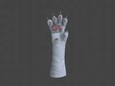 HAND-022 Cat Low-poly 3D model