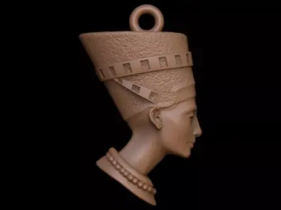 Nefertiti Pendant Free 3D print model