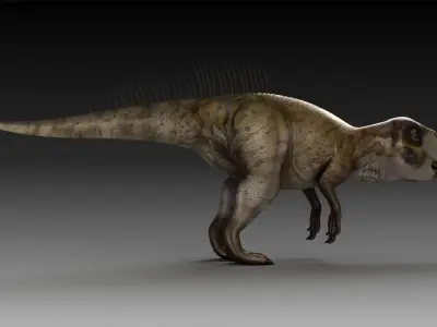 plant-eating Dinosaur Psittacosaurus an ancient Psittacosauridae 3D model