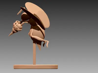 Beedrill flying Pokemon OBJ STL 3D print model