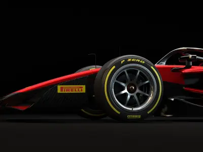Dallara F2 2024 Template for Livery 3D model