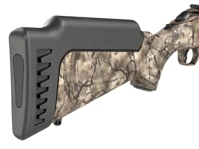 PBR Ruger American Bolt-Action Rifle Low-poly 3D model