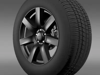 Jeep Wrangler Anlimited Altitude 2014 wheel 3D model