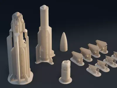 AIM-120A Missile 3D Print 3D print model