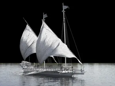 Ottoman Ship 3D model