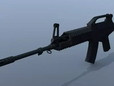 SS 2 V1 Pindad Rifle Low-poly 3D model