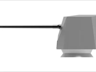 OTO Melara Low-poly 3D model