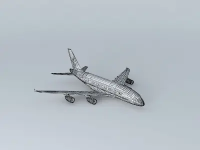 Singapore Airlines A380 Free 3D model