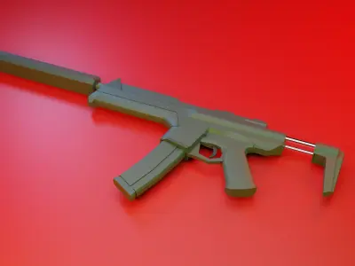 Valorant Spectre Free low-poly 3D model