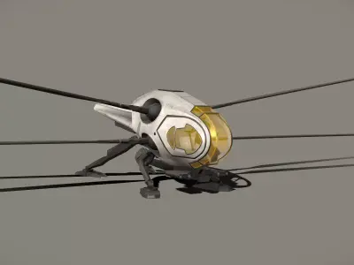 Ornithopter Dune Low-poly 3D model