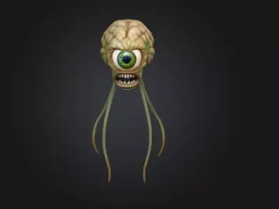 Cyclopean Stalker Low-poly 3D model