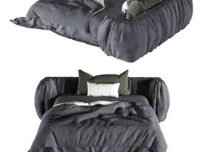 mileh bed  Free 3D model
