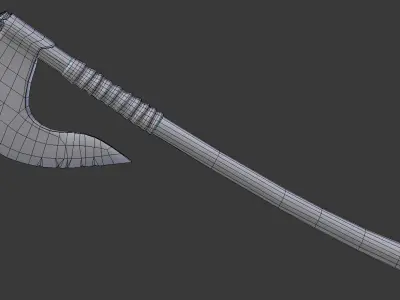 Bearded Axe Low-poly 3D model