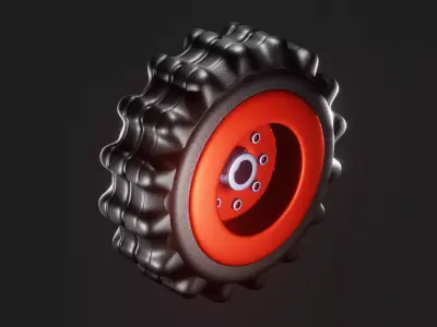 Bike Tyre- Rim 3D model