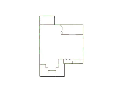 Detailed Exterior Sketch by Aerial - 31-40 SQ - Xactimate 3D model