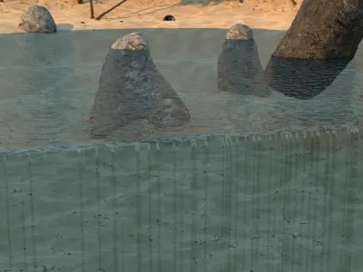 Tropical Beach 3D model