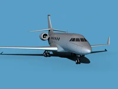 Dassault Falcon 2000 V00 3D model