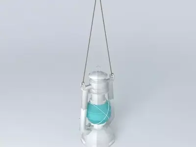 Gas lamp 3D model get