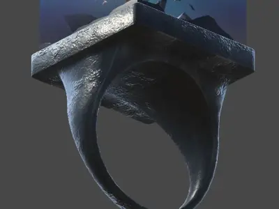 Seabed ring1 Low-poly 3D model