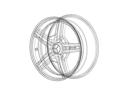 AMG rim design and rendering Free 3D print model