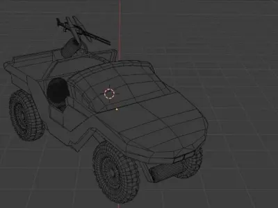 LOW POLY GAME AND CARTOON VEHICLE Low-poly 3D model
