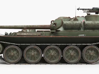 Tank Uralmash SU 101 Corona 3D model