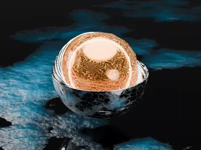 Futuristic Kinetic Energy Sphere 3D model