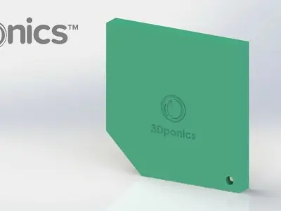 Left Cover - 3Dponics Snap and Grow Garden Free 3D print model