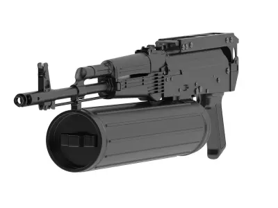 AK-74 PP-19 Mag Assault Rifle 3D model